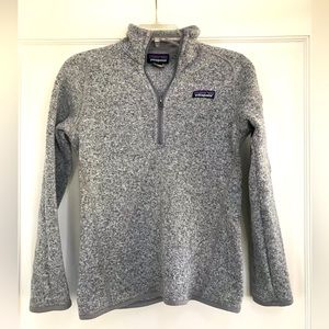 Patagonia grey fleece in size XS.
